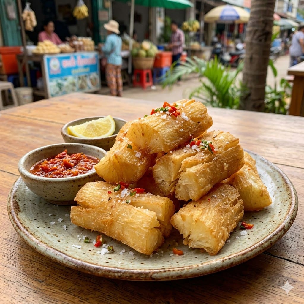 Fried Cassava Six Ounces Coffee